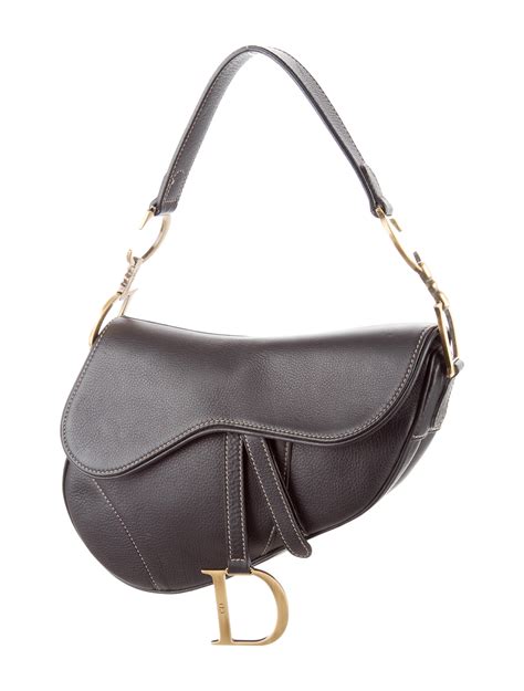 dior saddle bag vintage black|authentic christian Dior saddle bag.